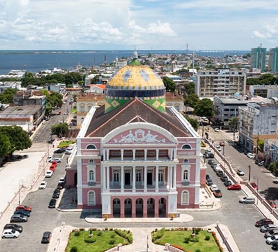  Vue aérienne du Théâtre Amazonas